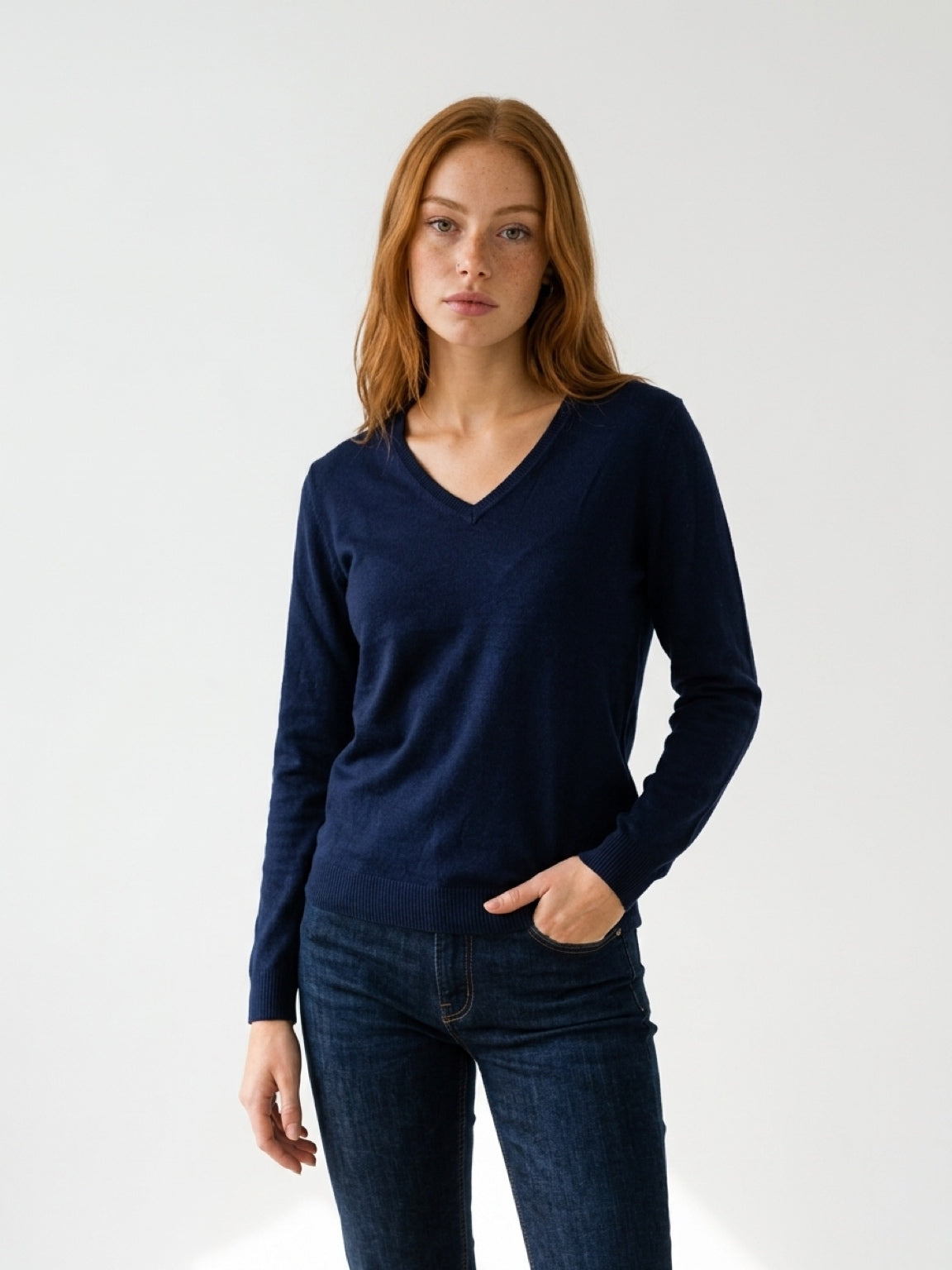 Viola V-neck – pehmeä neule