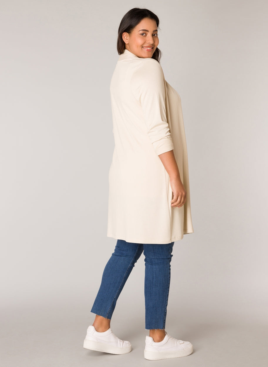 Ayla neuletakki beige, plus koot