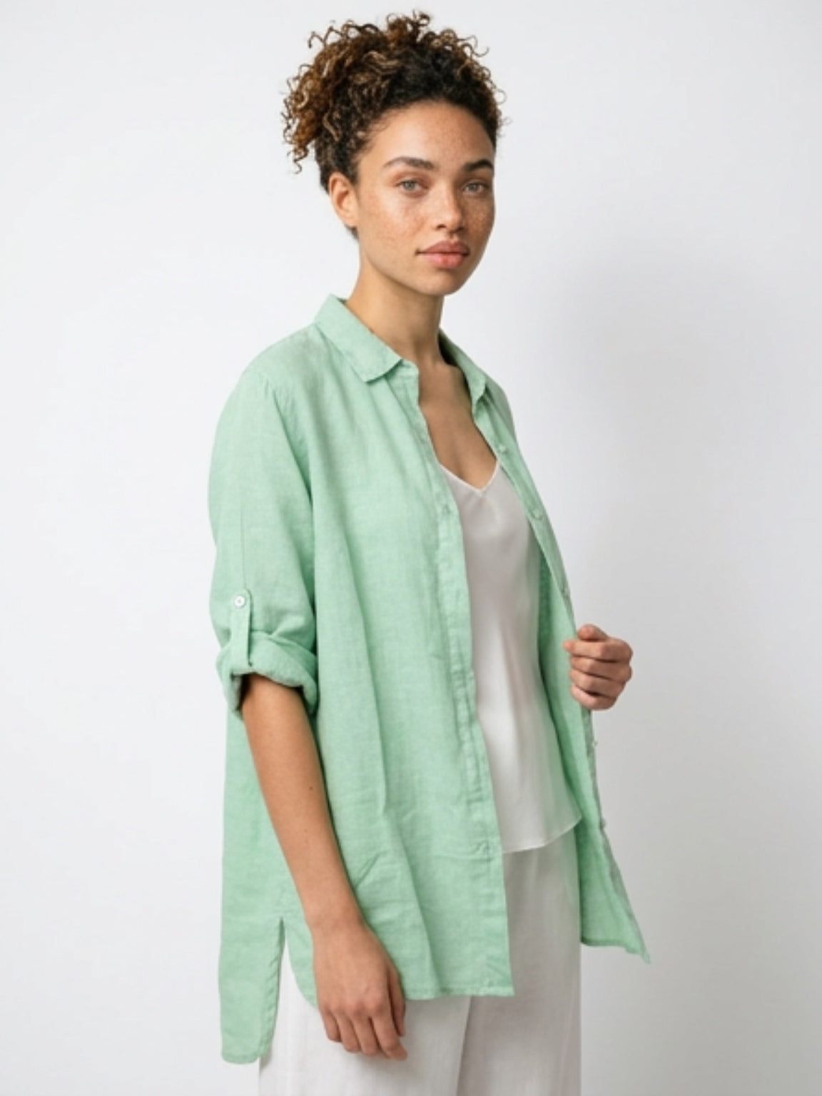 Hanne – pellavapaitis lime