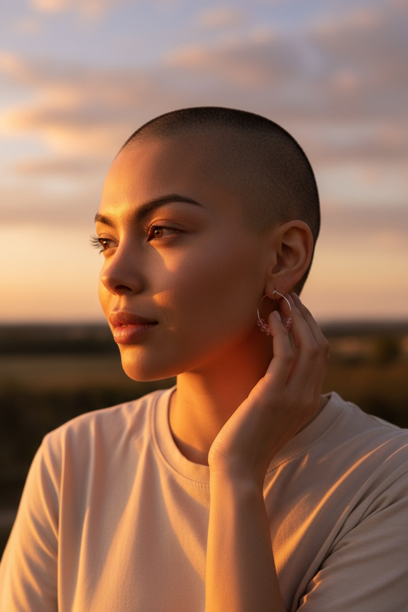 Helmi Korvakoru vaaleanpunainen