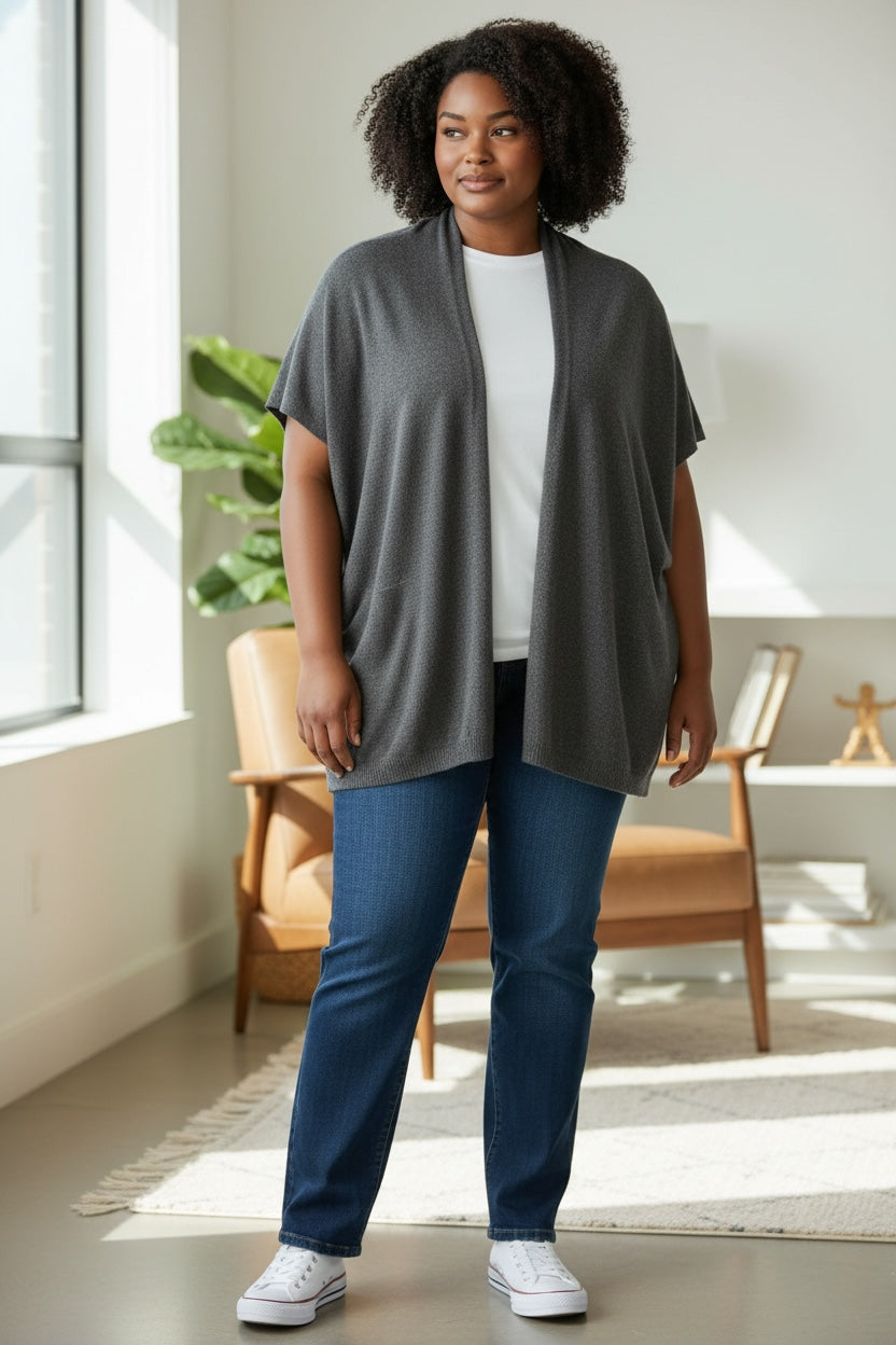 Merinovilla oversize liivi