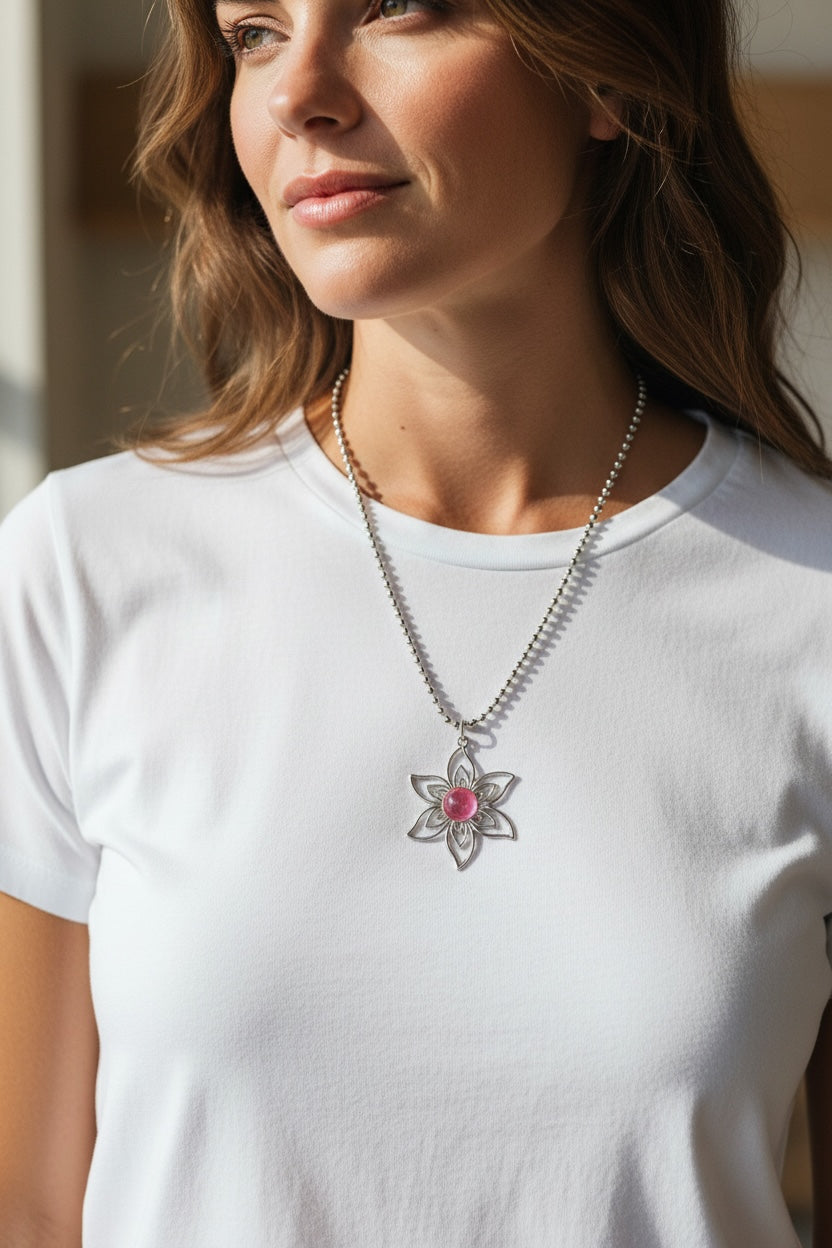 Tähti Kaulakoru, käsinmaalattu kivi