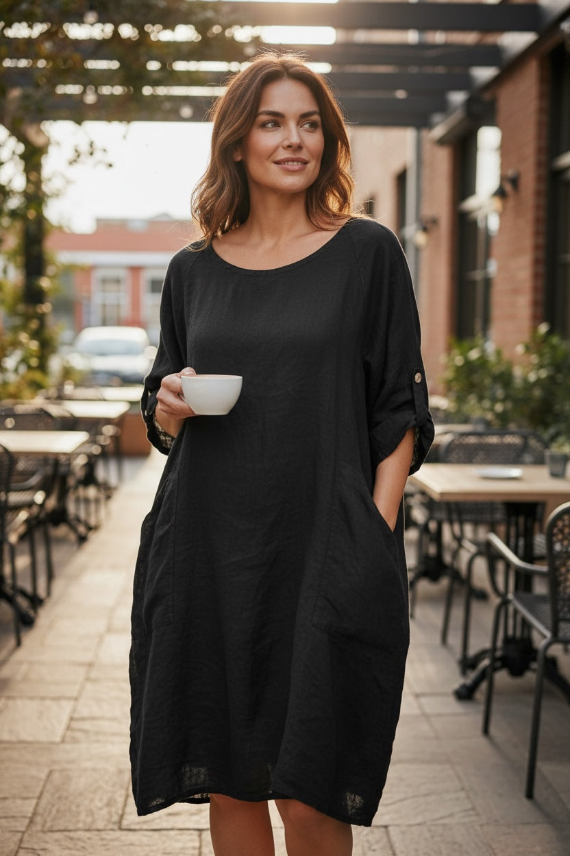 Dalia - pellavamekko