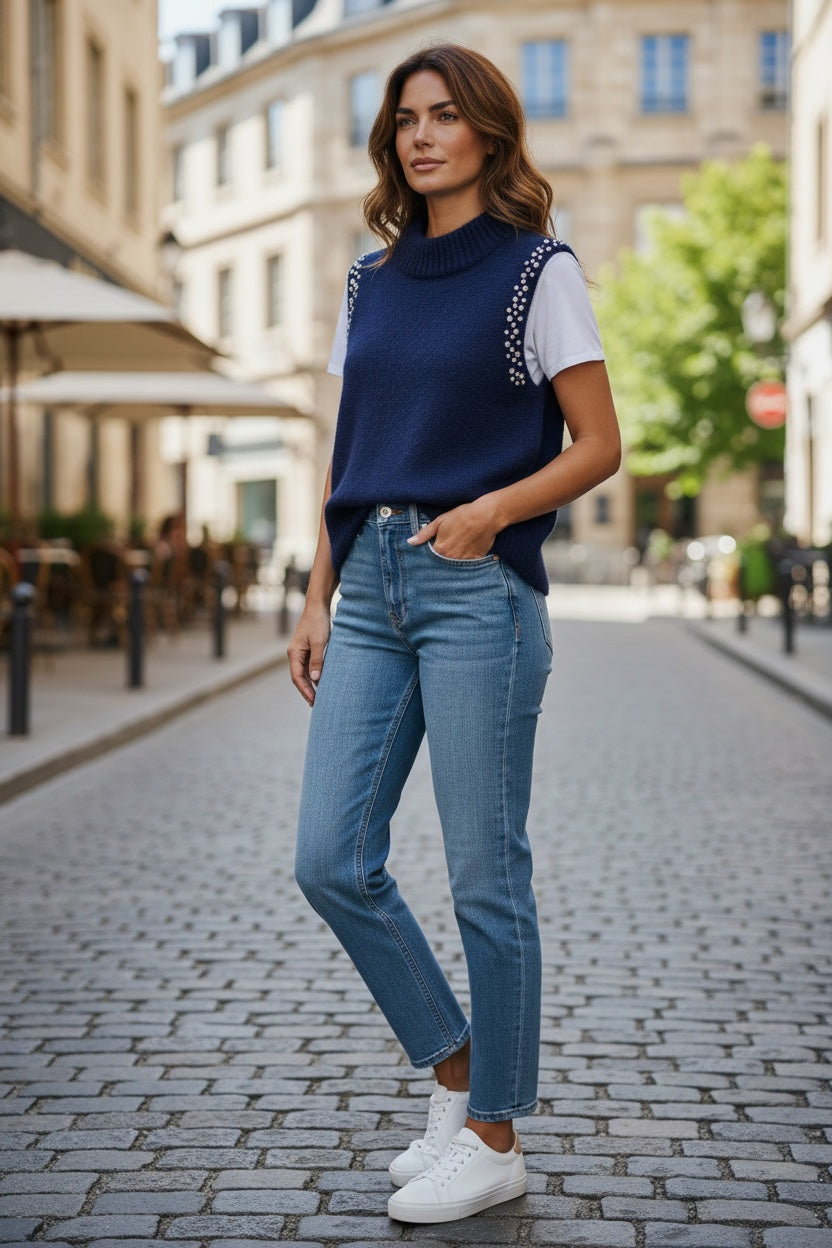 Smile neuleliivi timanttikoristein