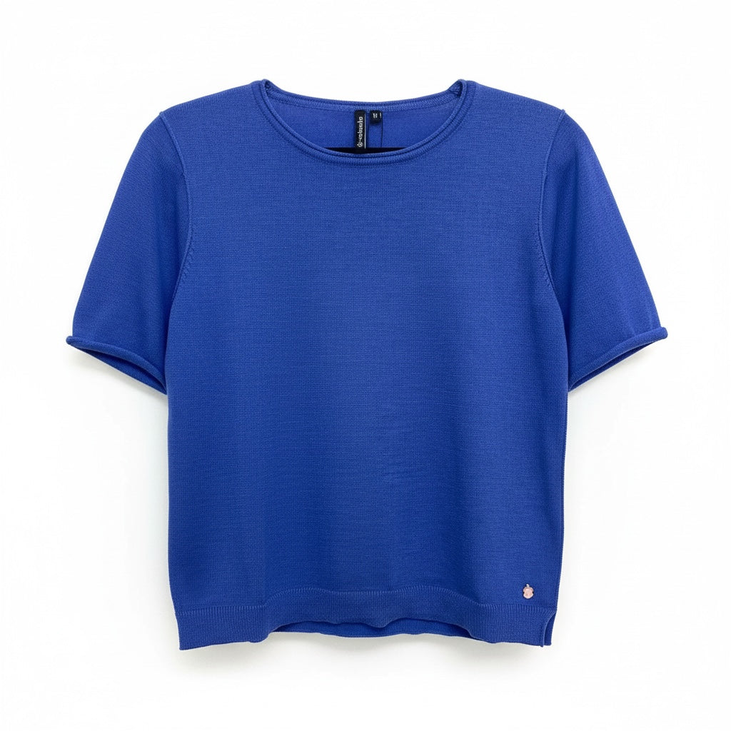 Ajaton sininen neule