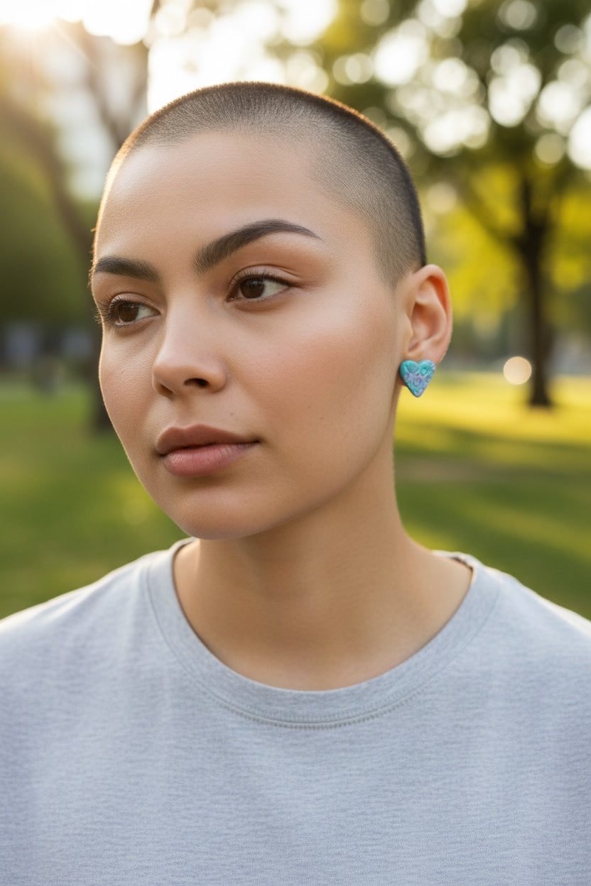 Hellä – sydänkorvakorut Äiti