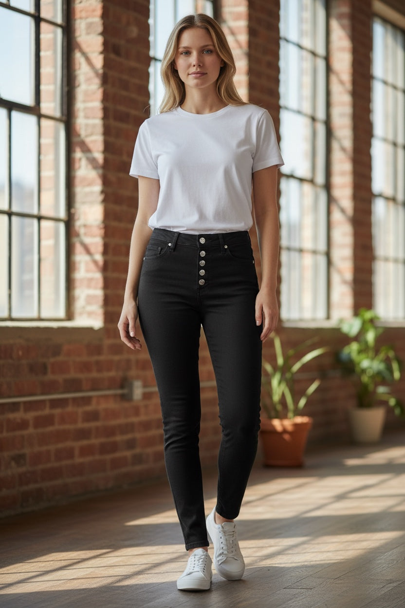 Nova Button Farkut koko M