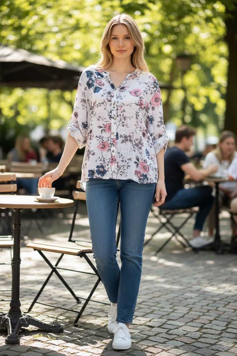 Kesäinen puuvillapusero