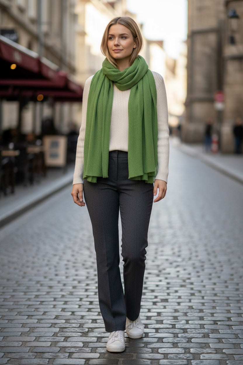 Soft Pleat huivi – kevyt ja monikäyttöinen