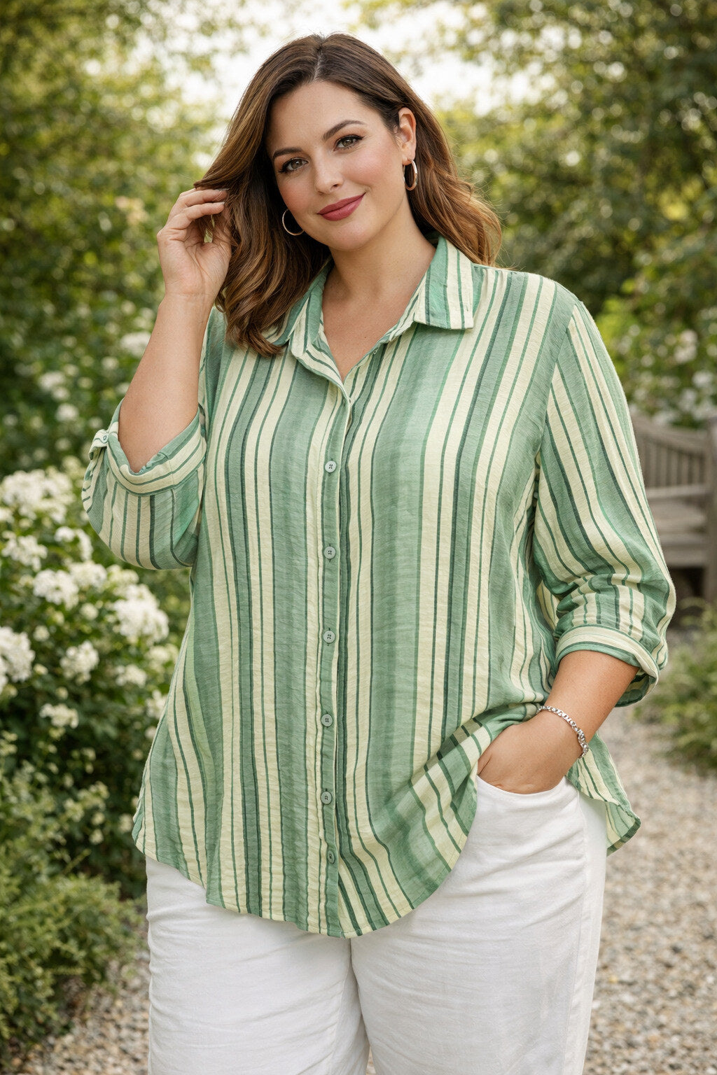 Amelia raitapaita – Plus Size