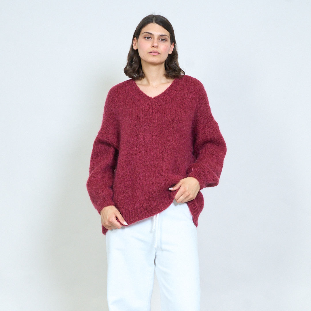 Mohair V-kauluksinen neule