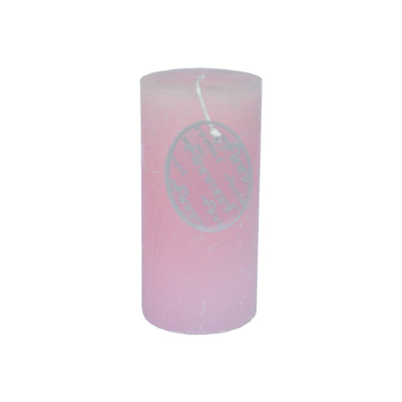 Pilarikynttilä huurrettu vaaleanpunainen