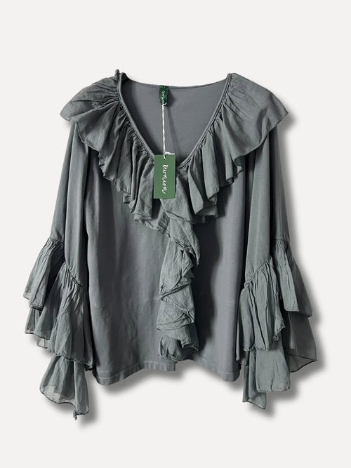 Lataa kuva 1. Donatella puuvillapusero