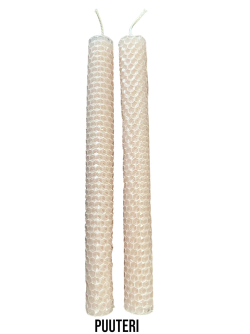 Lataa kuva 1. Mehiläisvahakynttilät 2 kpl, useita värejä