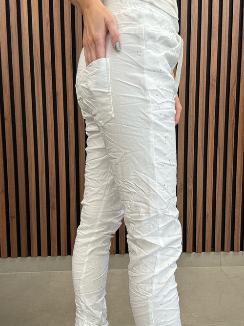 Lataa kuva 1. Lindy housut, valkoinen