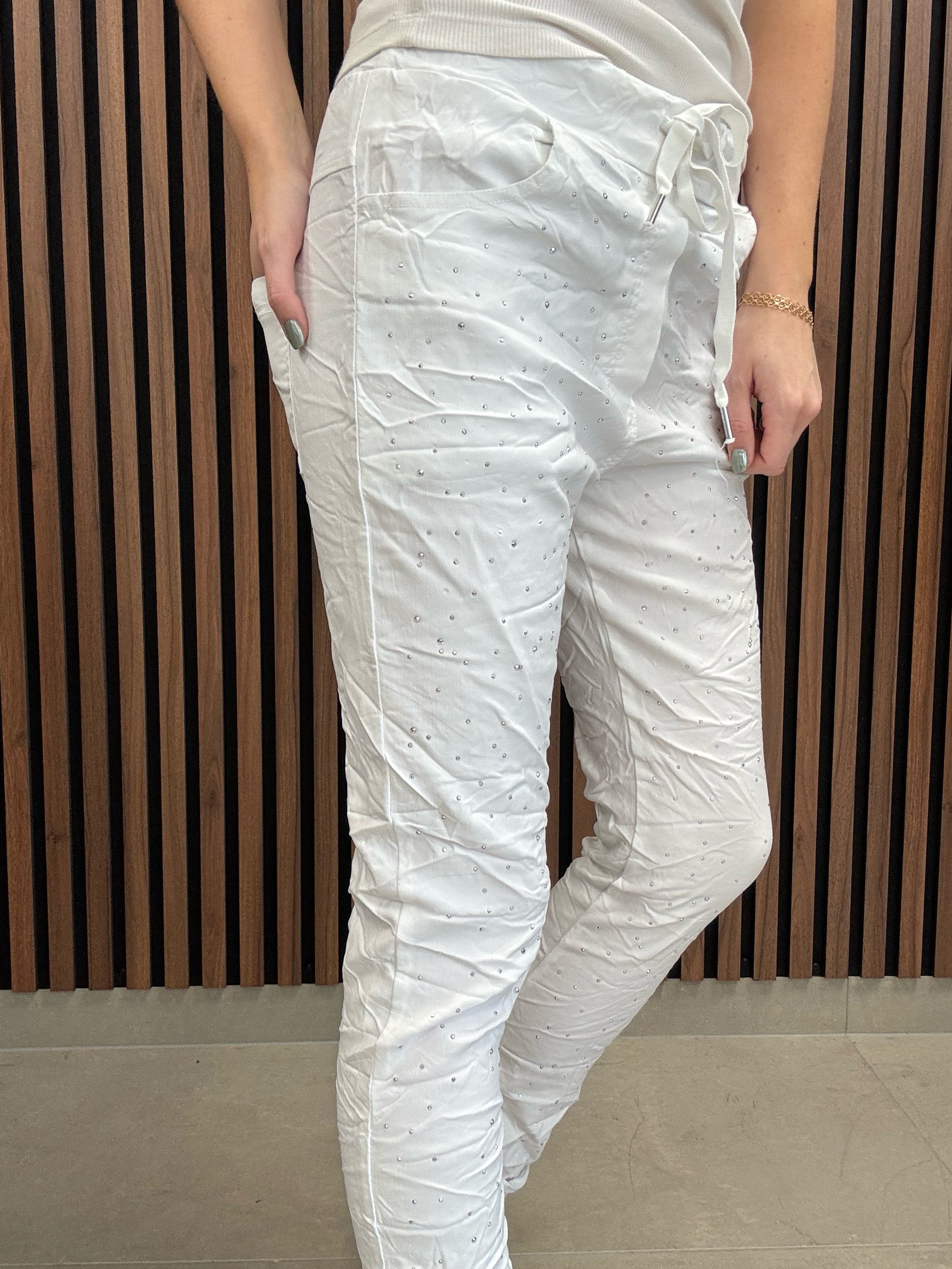 Lindy housut, valkoinen