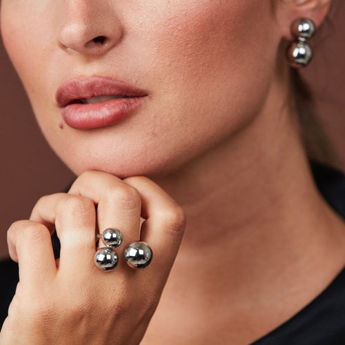 Lataa kuva 1. Brea sormus hopea