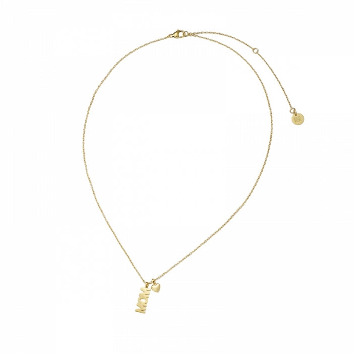 Mom & sydän kaulakoru kulta