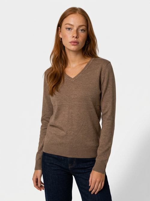 Lataa kuva 1. Viola V-neck – pehmeä neule
