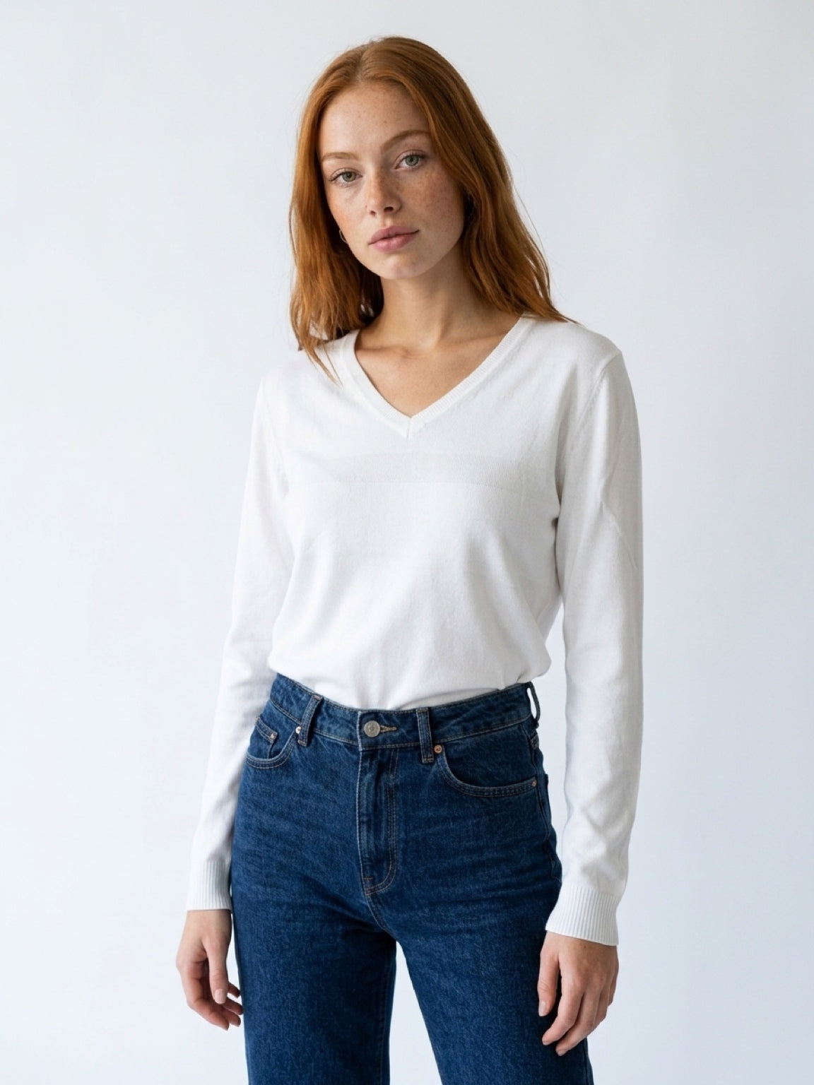 Viola V-neck – pehmeä neule