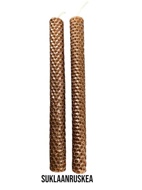 Lataa kuva 1. Mehiläisvahakynttilät 2 kpl, useita värejä