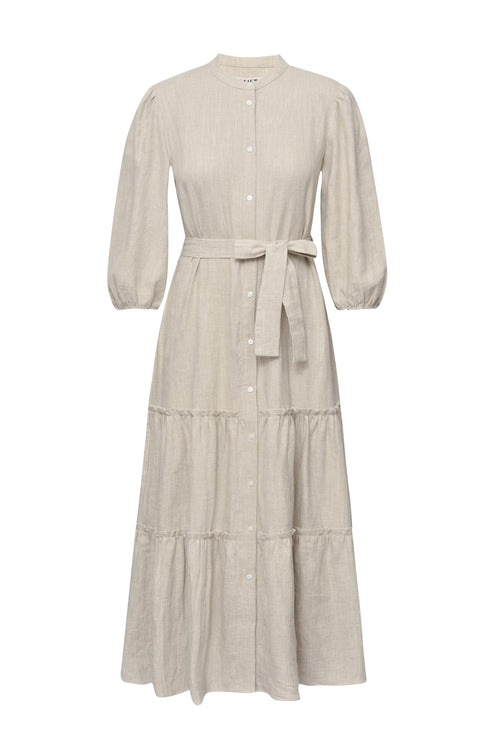 Lataa kuva 1. Pitkä pellavamekko