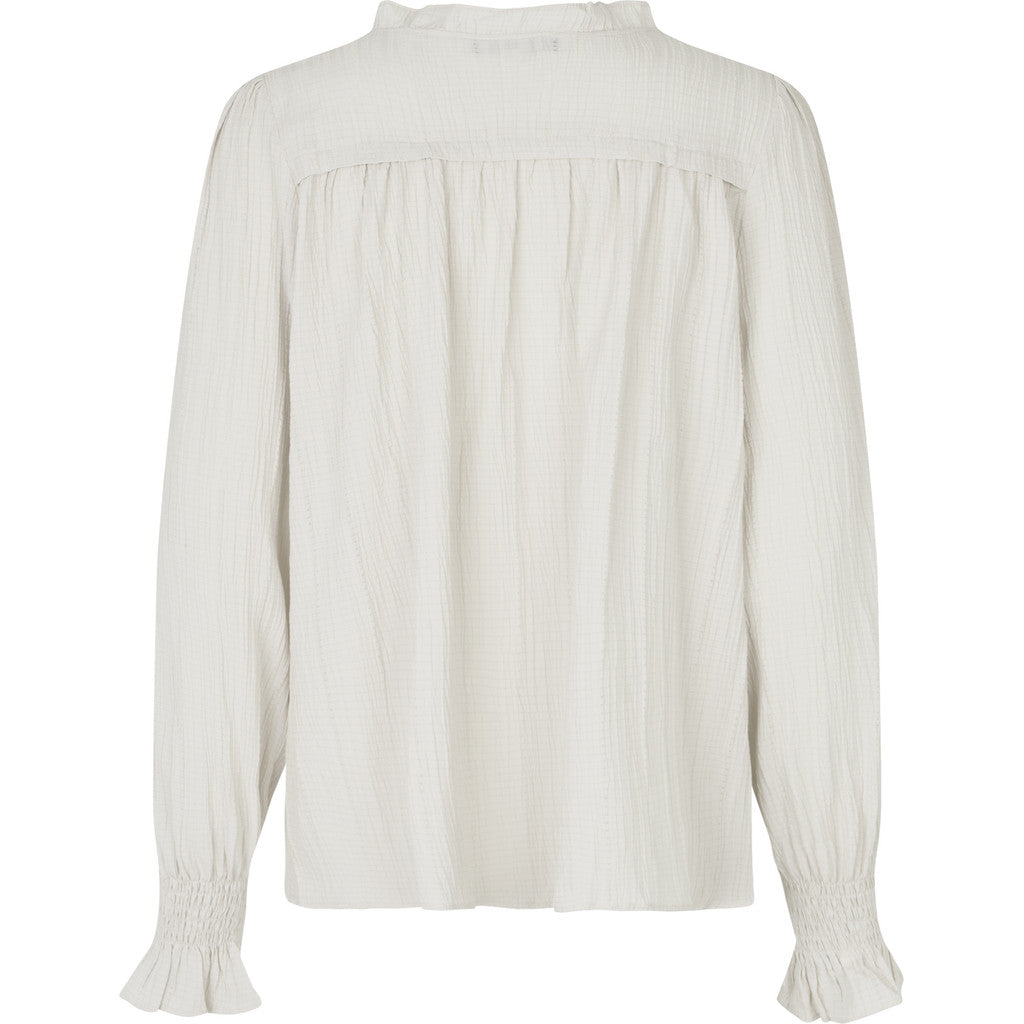 Sonja kiinteä röyhelöpusero valkoinen