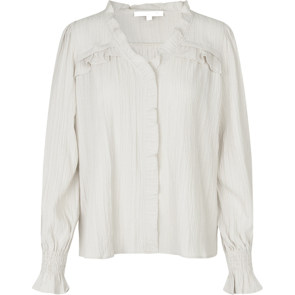 Sonja kiinteä röyhelöpusero valkoinen