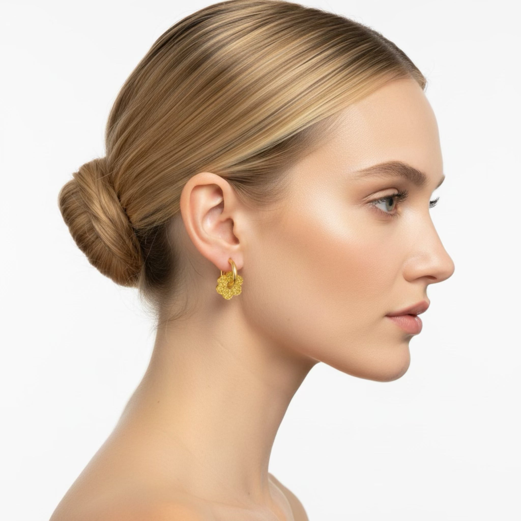 Helmiina kukkakorvakorut