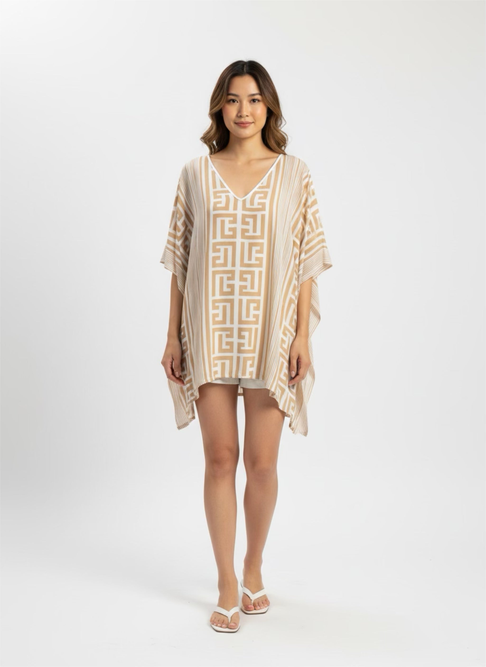 Rantatunika beige lyhyt