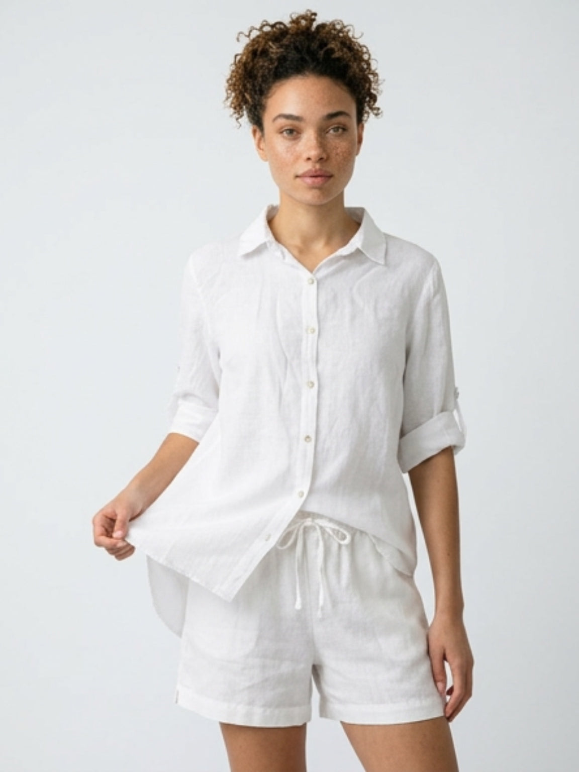 Hanne – pellavapaitapusero