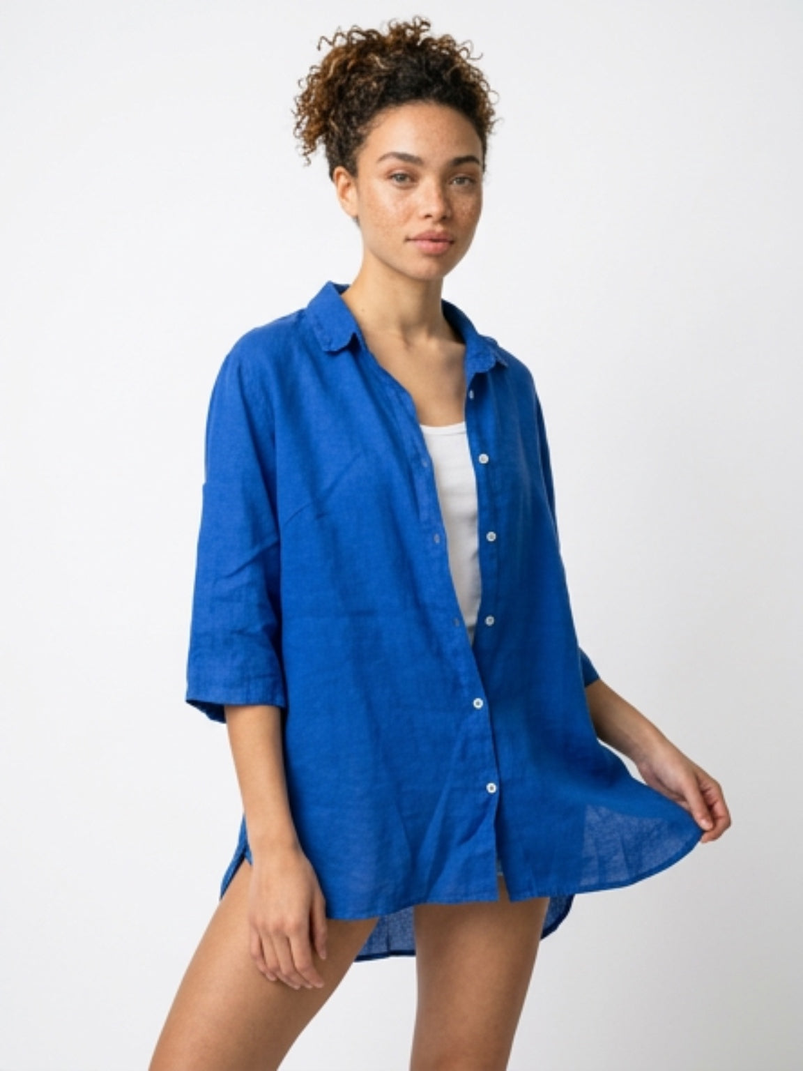 Hanne – pellavapaitapusero