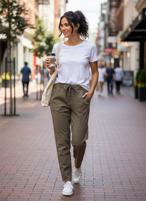 Lataa kuva 1. Superjoustavat housut useita värejä