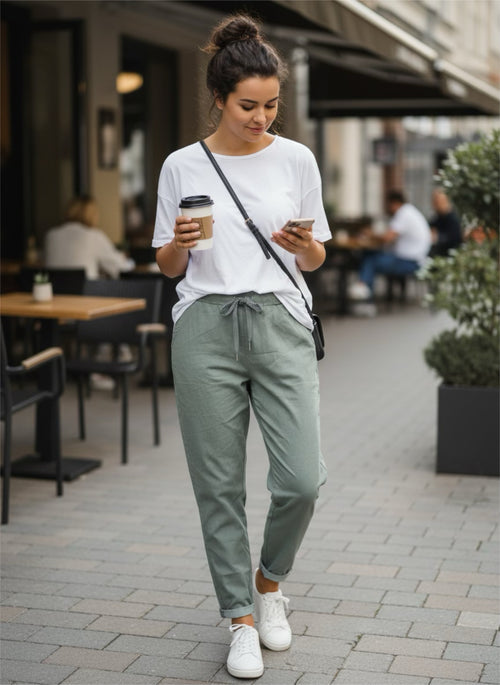 Lataa kuva 1. Superjoustavat housut useita värejä