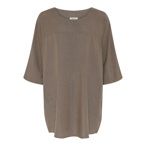 Lataa kuva 1. Simi pellava/viskoosi tunika taskuilla beige