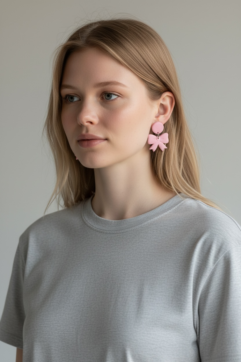 Rusetti Korvakorut vaaleanpunainen