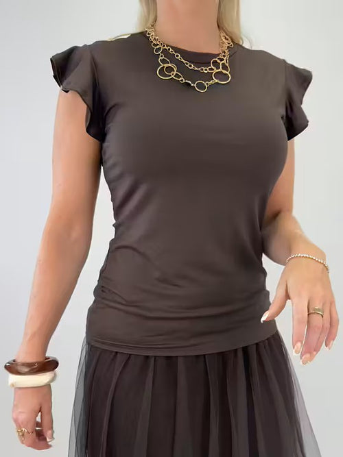 Lataa kuva 1. Catelyn pusero ruskea