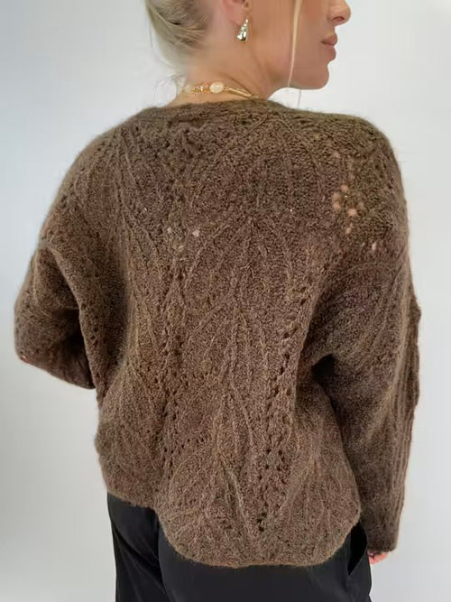 Lataa kuva 1. Eira neule ruskea