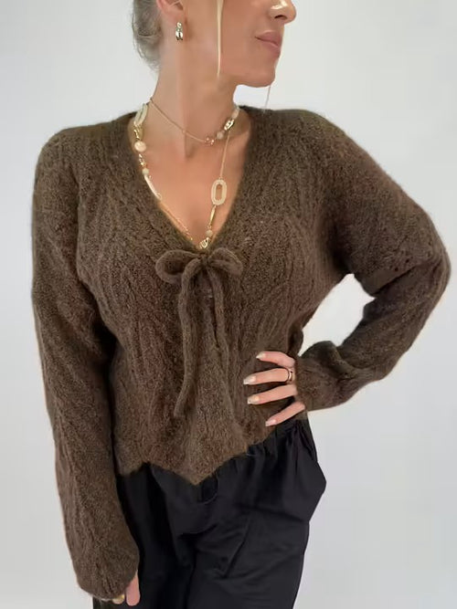 Lataa kuva 1. Eira neule ruskea