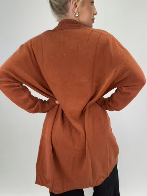 Lataa kuva 1. Edda neuletakki ruoste