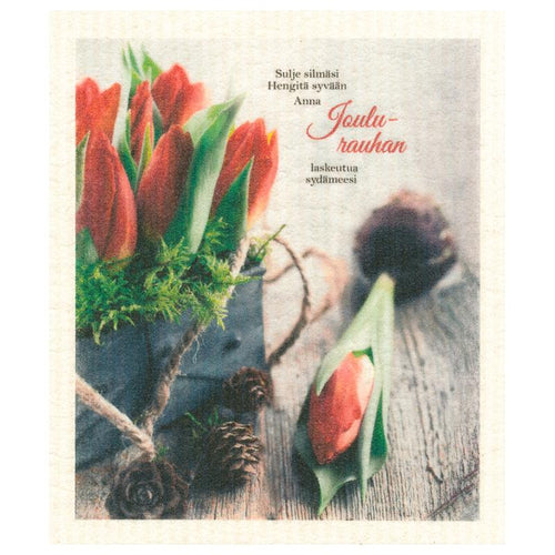 Lataa kuva 1. Joulurauha laskeutuu sydämeen- tiskirätti