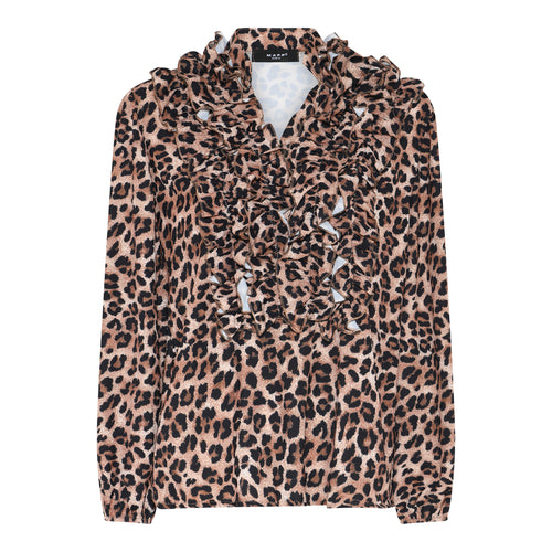 Lataa kuva 1. Lux röyhelöpusero, leopardi