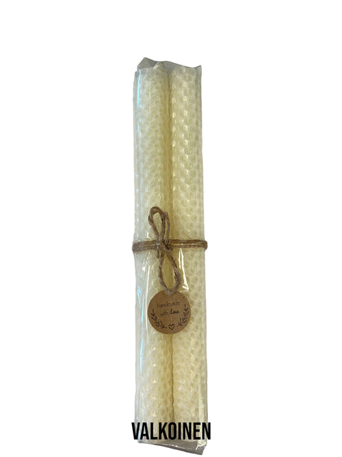 Lataa kuva 1. Mehiläisvahakynttilät 2 kpl, useita värejä