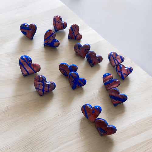 Lataa kuva 1. Auringonlasku korvikset pieni sydän