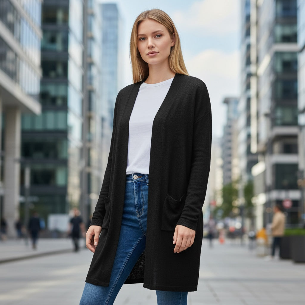 Cashmere pitkä neuletakki