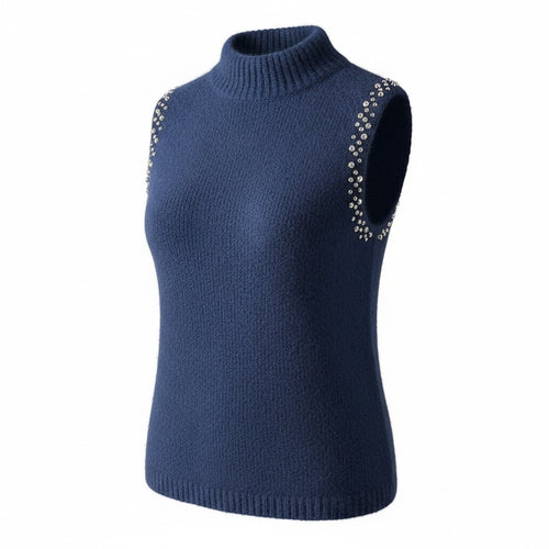 Lataa kuva 1. Smile neuleliivi timanttikoristein