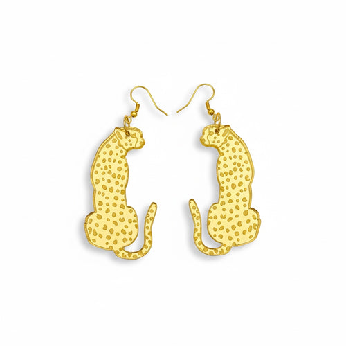 Lataa kuva 1. ArtTiina korvakorut,  leopardi