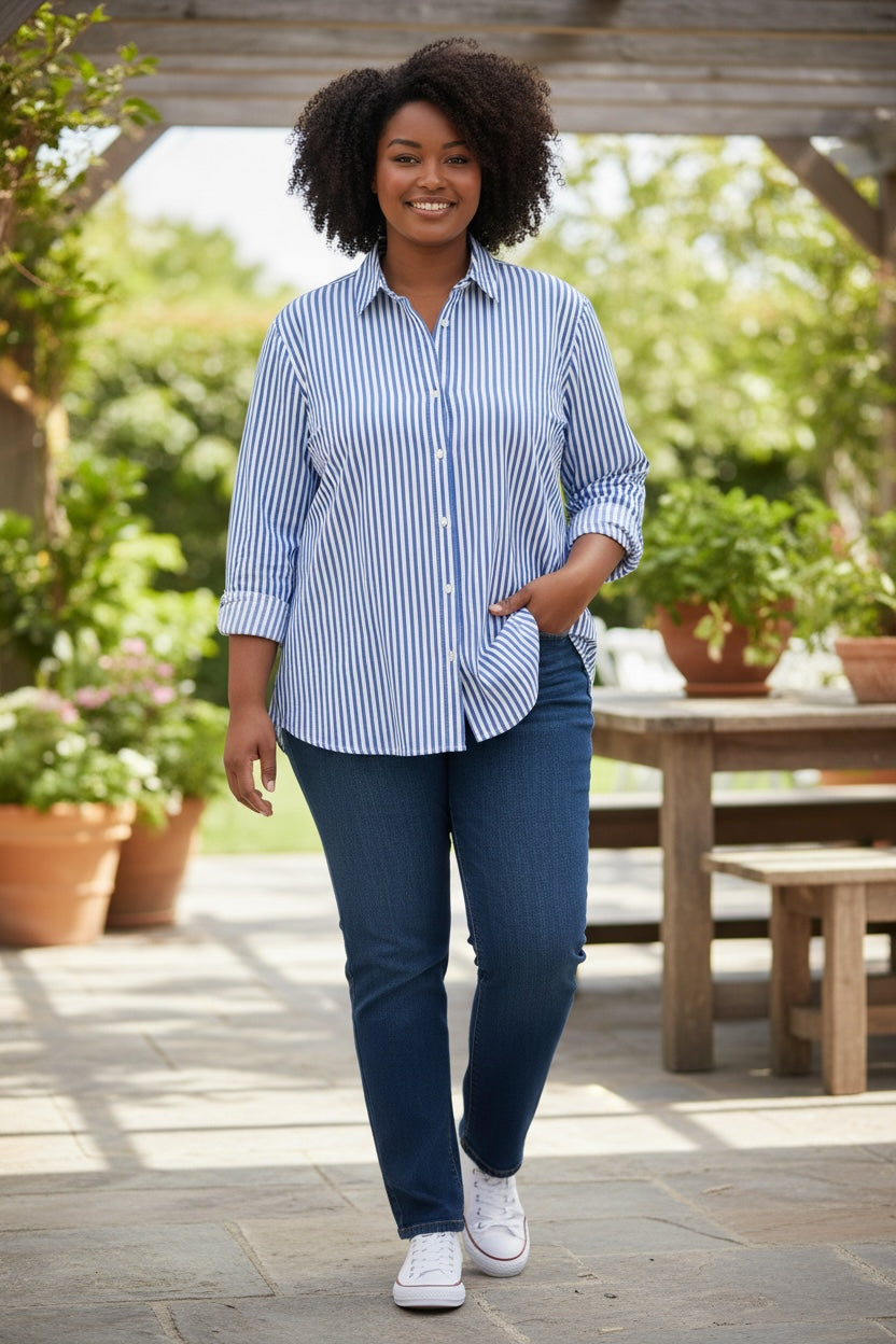 Stripe pop paitapusero xl