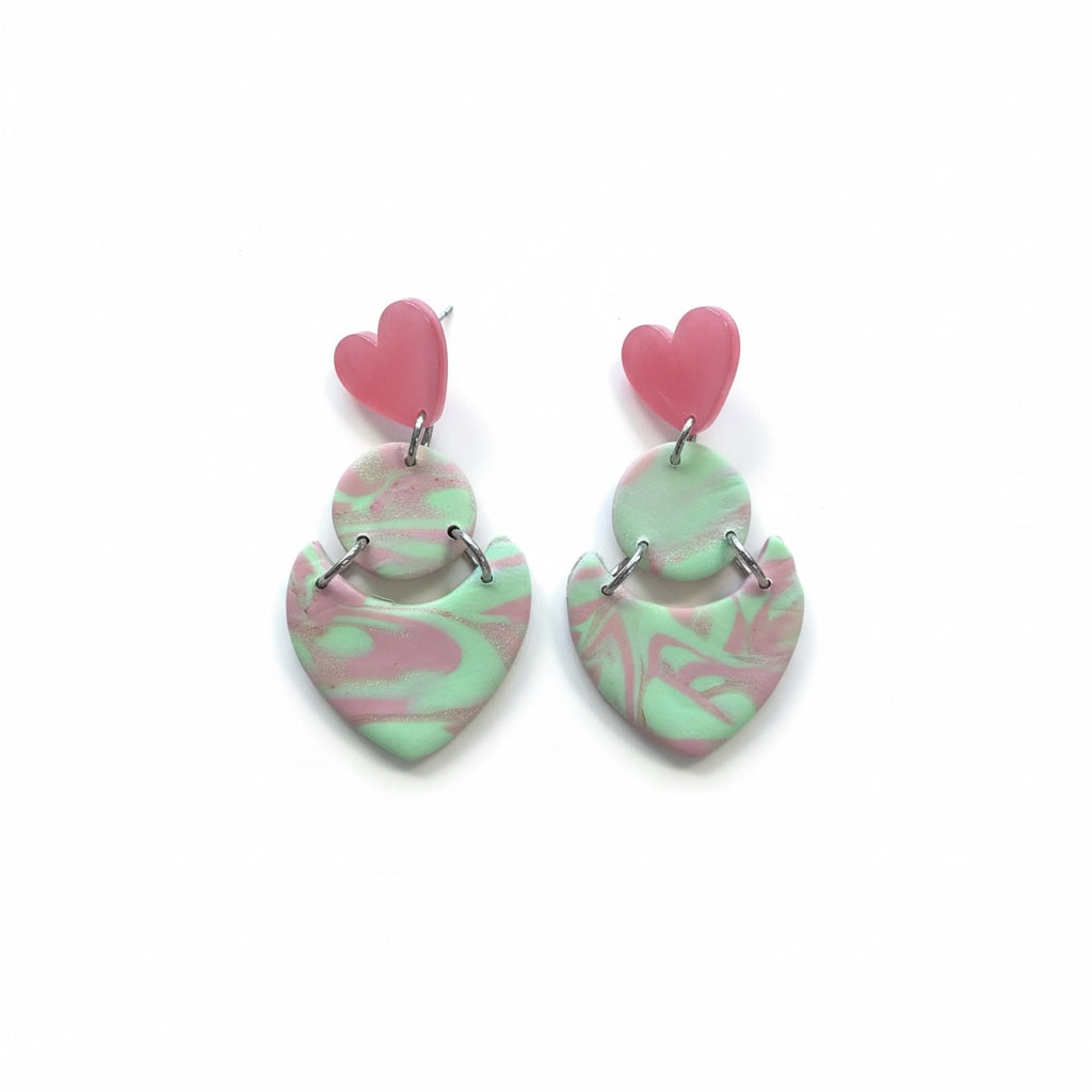 Minttu-Sydän korvakorut