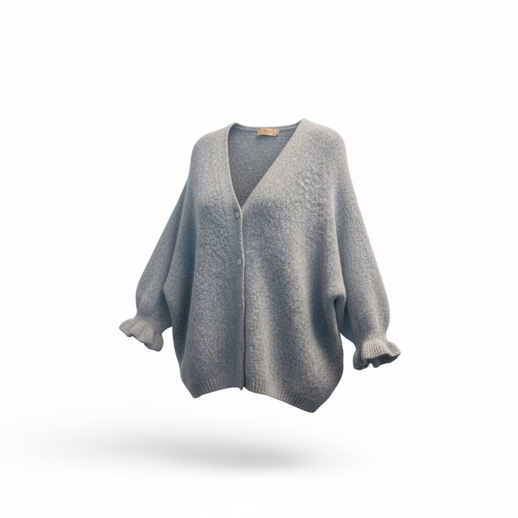 Lumi-neuletakki – harmaa S/M